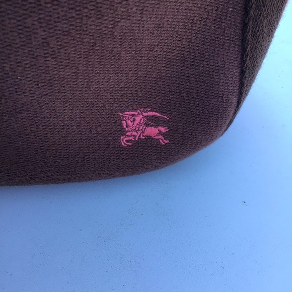 🛍BURBERRY Blue Label Brown/Rose Wine Wool/Canvas - Picture 4 of 12